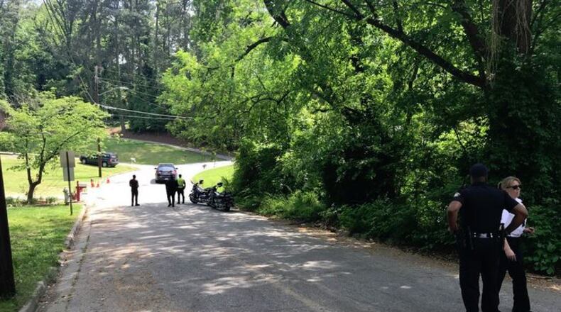 The plain-clothes officer spotted the stolen car on Cleveland Avenue in southwest Atlanta.