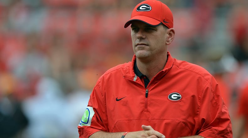 Former Georgia quarterback and later offensive coordinator Mike Bobo. BRANT SANDERLIN / AJC file