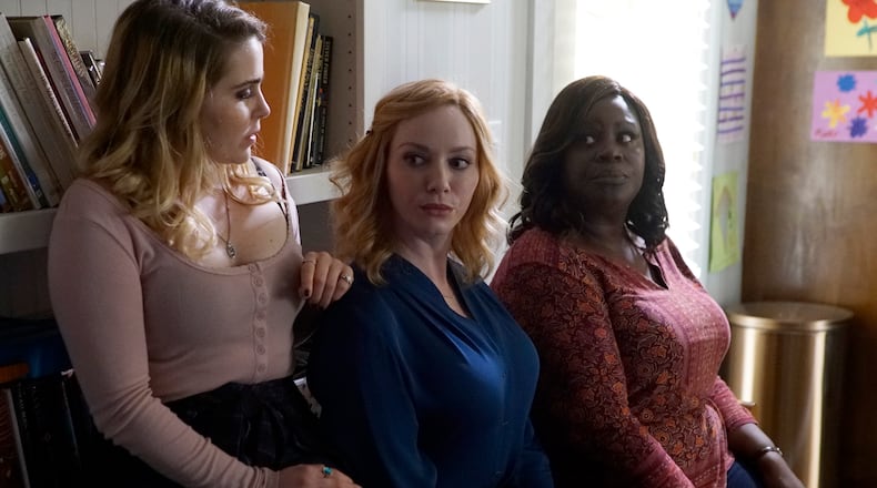 GOOD GIRLS -- "Pilot" Episode 101 -- Pictured: (l-r) Mae Whitman as Annie, Christina Hendricks as Beth, Retta as Ruby -- (Photo by: Josh Stringer/NBC)