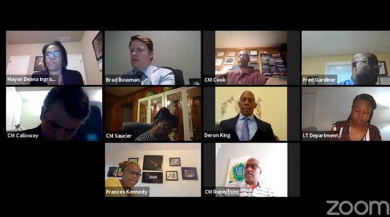 The East Point City Council met Monday, July 6, 2020. At the virtual meeting, council members passed a law requiring people to wear masks as a way to slow the spread of COVID-19.