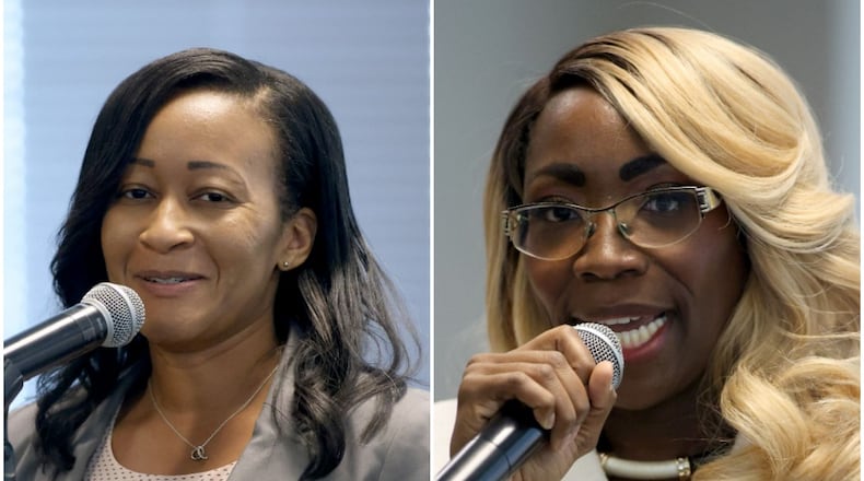 Adrienne Simmons (left) and Alexis Williams (right) are vying for the District 4 seat on the Gwinnett County school board in the June 21 runoff election.