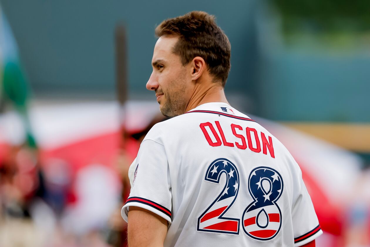 Atlanta Braves first baseman Matt Olson has played 740 games in a row. (Erik S. Lesser/AP)