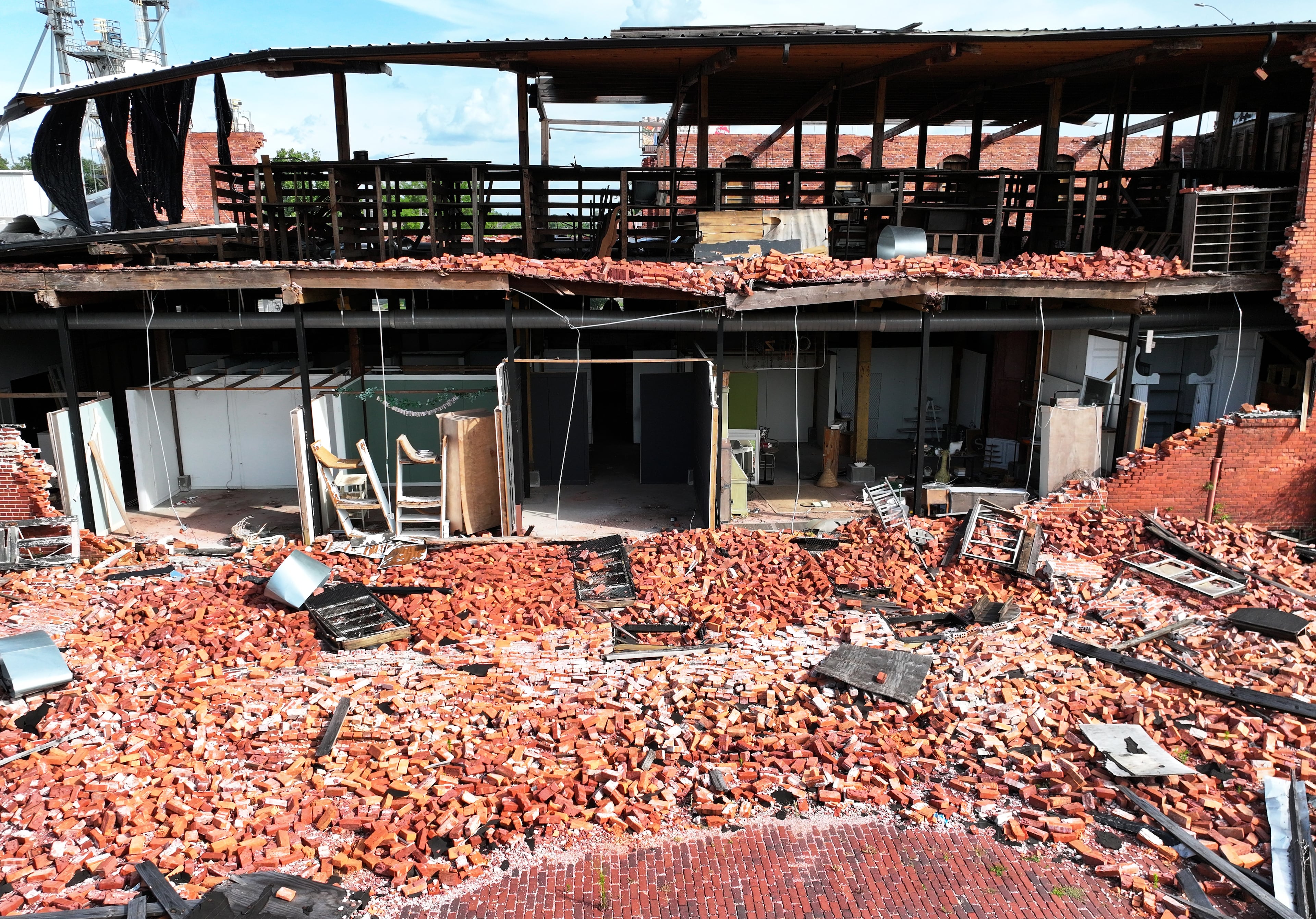 Hurricane Helene pummeled parts of downtown Valdosta last year.