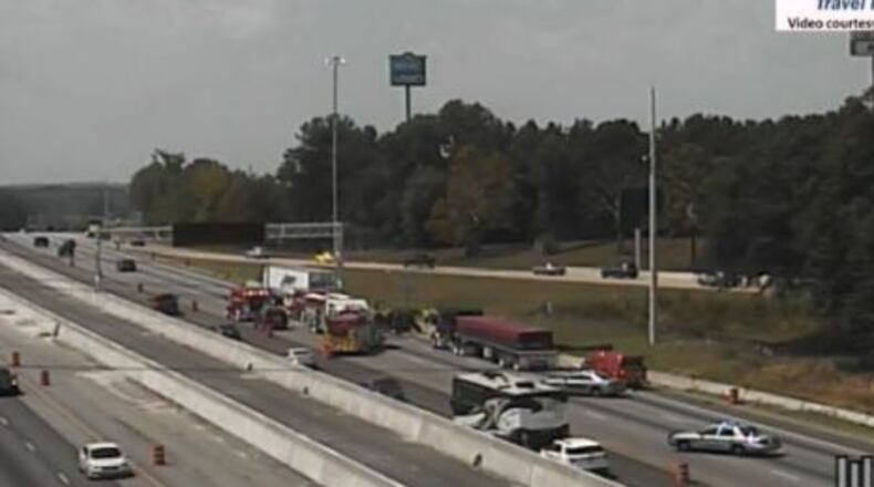 A serious crash has caused delays on northbound I-75 in Henry County. (Credit: Georgia Department of Transportation)