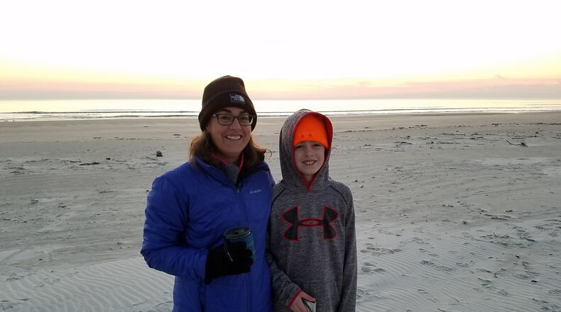Kristy Hartzell and son , Parker, had to cut short a camping trip to Cumberland Island because of the government shutdown. CONTRIBUTED