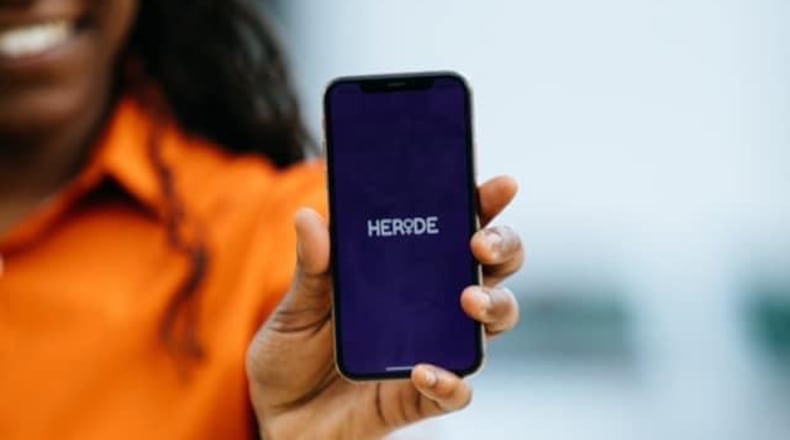 Jillian Anderson is co-founder of HERide, a new ride-sharing app designed for women drivers and women riders.
Courtesy of HERide