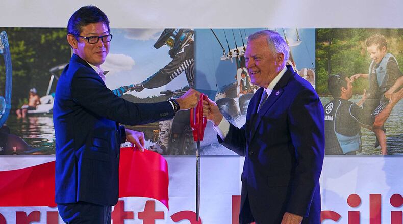 Gov. Nathan Deal was on hand to open a new Yamaha Motor headquarters.