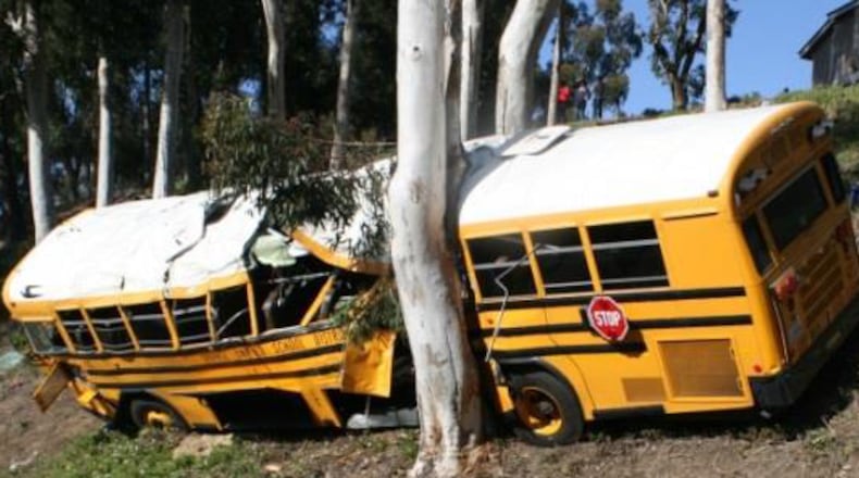 All the children survived this California bus crash.