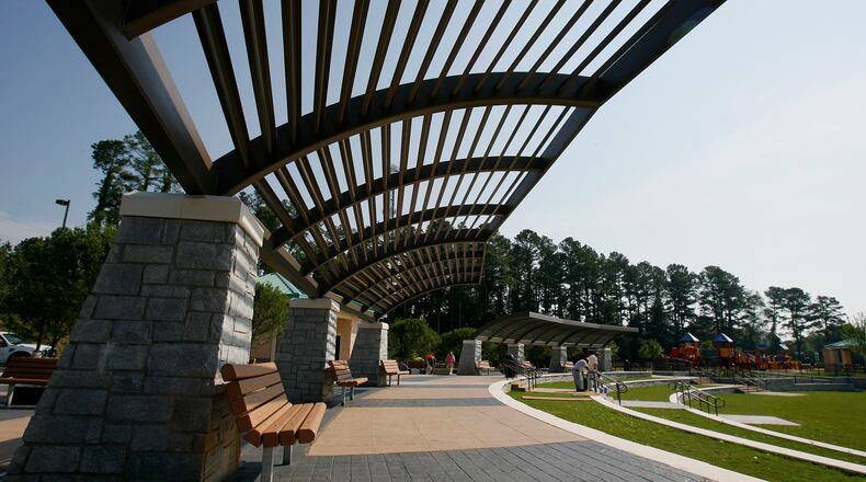 This 2009 file photo shows the pavilion at Gwinnett County's Alexander Park.