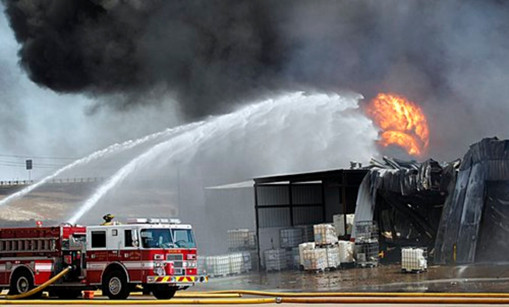 Chemical fire at Texas plant