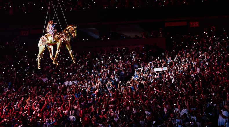 Beyoncé performed in Atlanta last July, days after some of her unreleased music and other items were stolen from a vehicle in a Krog Street parking deck, police said. On Tuesday, suspect Kelvin Evans pleaded guilty and was sentenced to two years in prison, court staff said. (Courtesy of Greg Noire 2025)