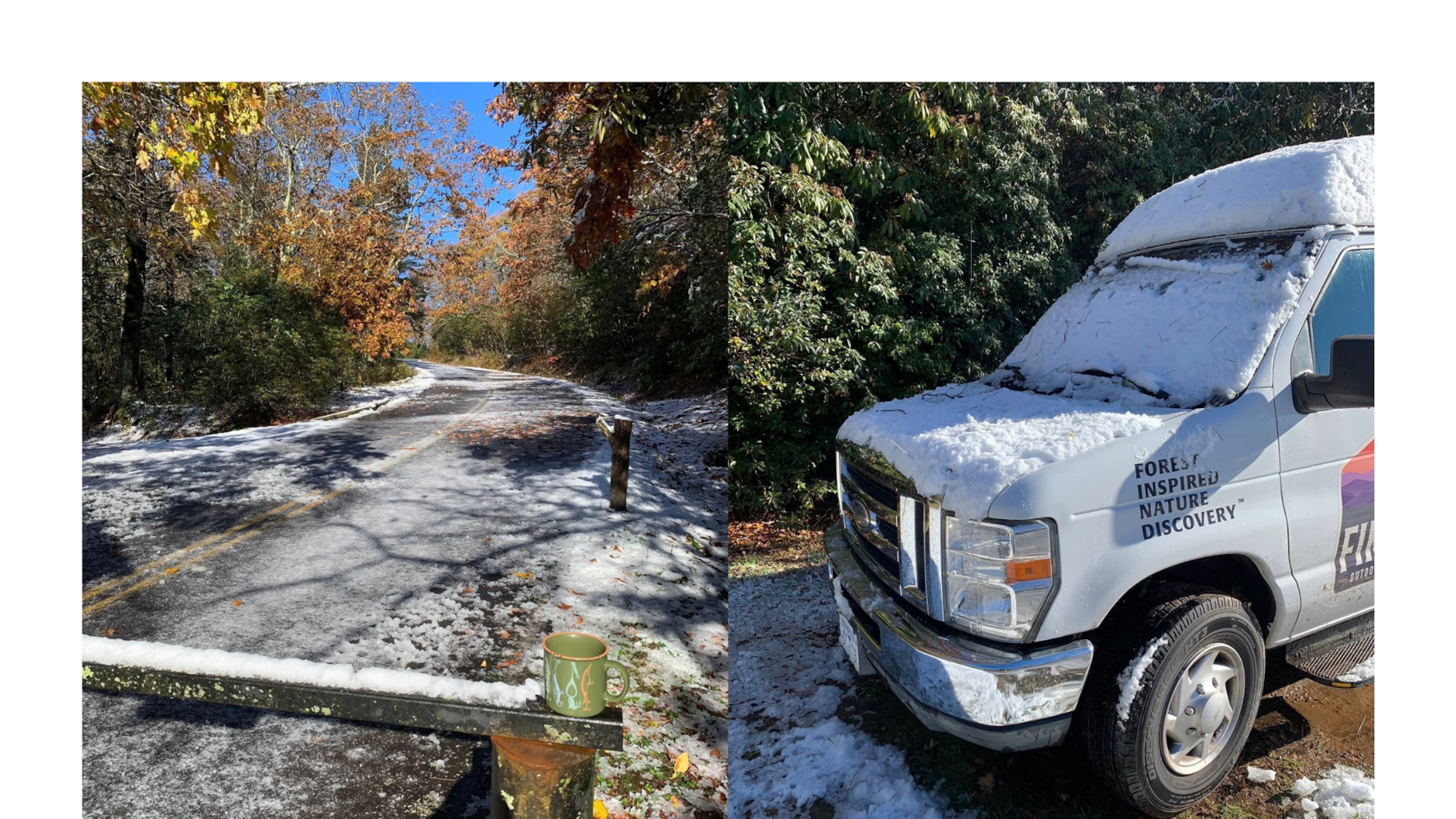 Brasstown Bald, the highest point in Georgia, got some snow on Monday, Nov. 3, 2025. (Courtesy of Brasstown Bald)