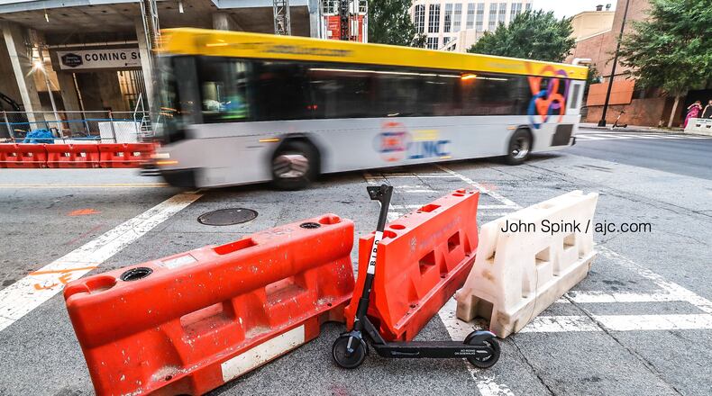 A man died after being hit by a CobbLinc bus, authorities said.