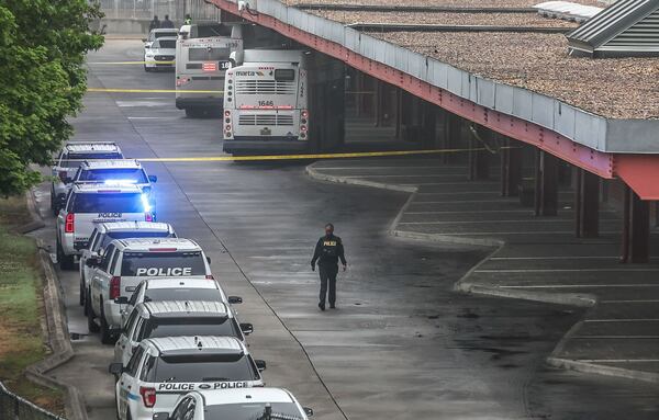 MARTA operations were normal, but there was still a heavy police presence at the East Point station Tuesday morning. 