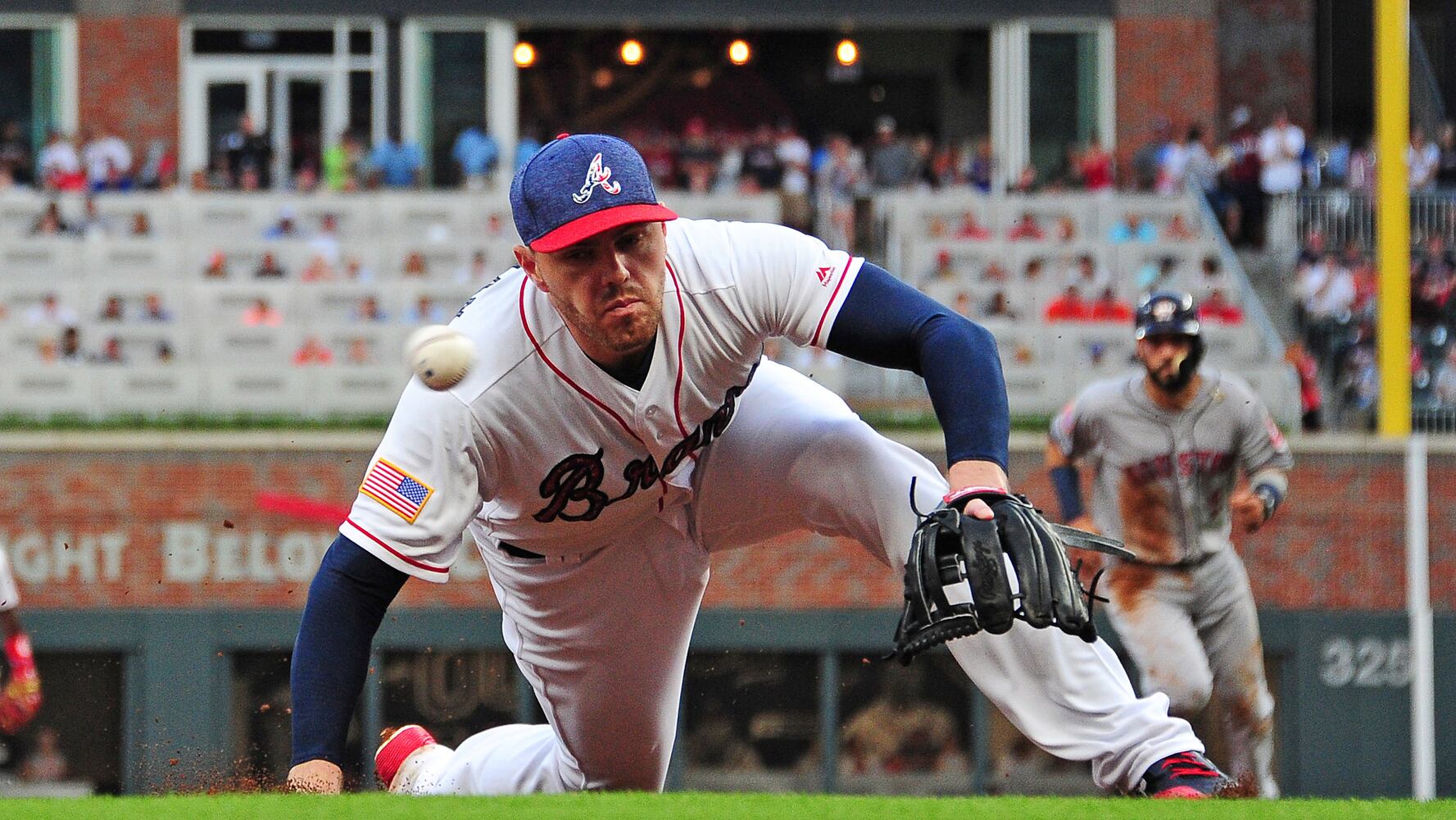 Freddie Freeman starts at third base