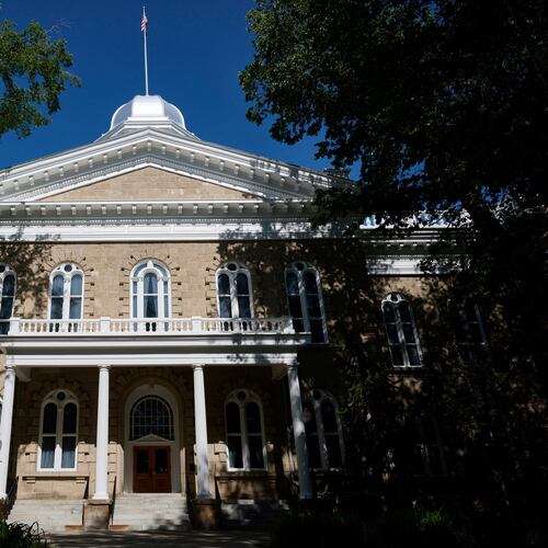 FILE - Nevada state Capitol building is seen on May 30, 2025, Carson City, Nev. (AP Photo/Bridget Bennett, File)