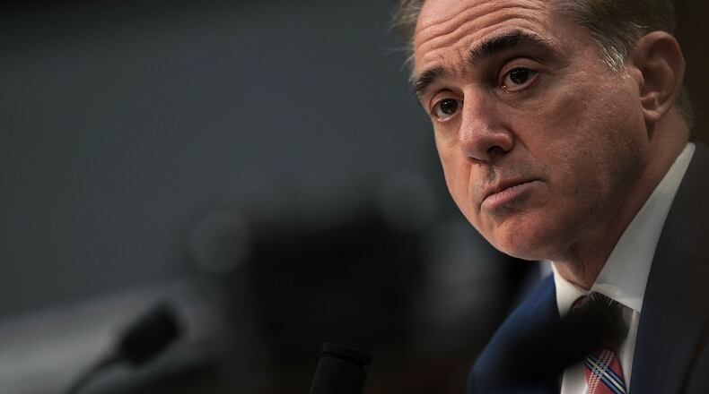 U.S. Secretary of Veterans Affairs David Shulkin, testifying before Congress earlier this month. Alex Wong/Getty Images