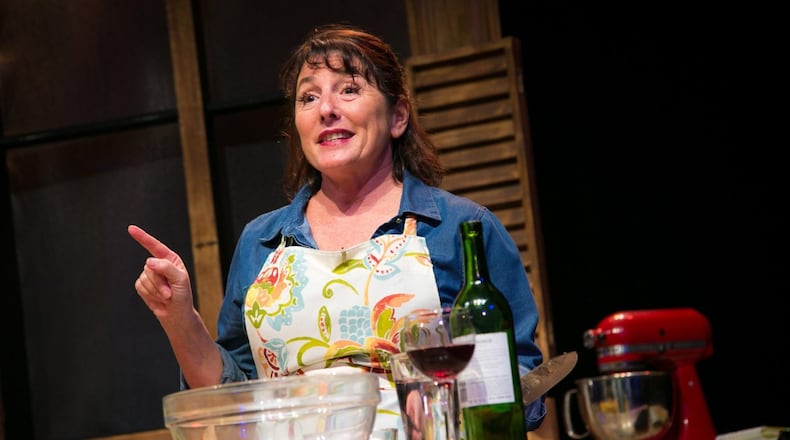 Jennifer “Souper Jenny” Levison plays Giulia Melucci in “I Loved, I Lost, I Made Spaghetti” at Georgia Ensemble Theatre in Roswell. CONTRIBUTED BY CASEY GARDNER