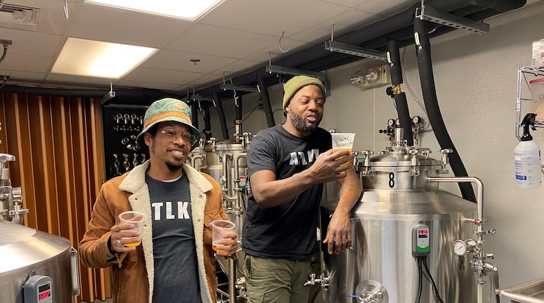 Atlantucky Brewing founders Skinny DeVille and Fish Scales are members of the Southern hip-hop group Nappy Roots. Bob Townsend for The Atlanta Journal-Constitution