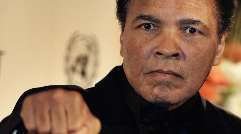 Boxing legend Muhammad Ali attends the Otto-Hahn-Peace-Medal Award Presentation  on December 17, 2005 in Berlin, Germany. Ali is receiving the award for his involvement in the American peace movement.
