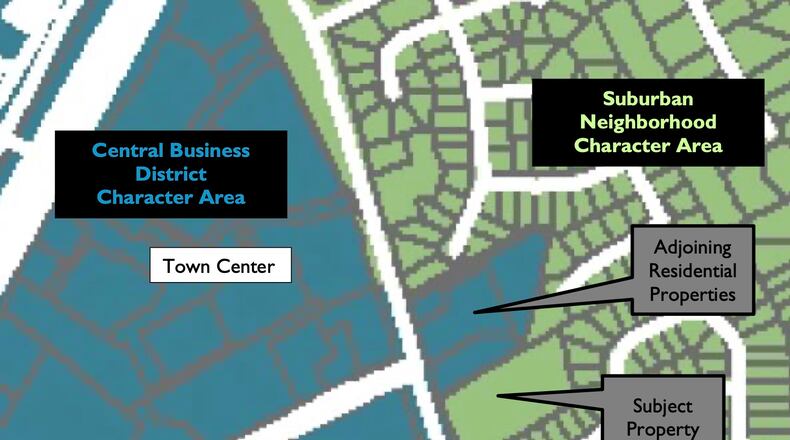 Peachtree Corners recently voted to approve zoning changes to allow for a new condominium-townhome community at 3700 Medlock Bridge Road. (Courtesy City of Peachtree Corners)