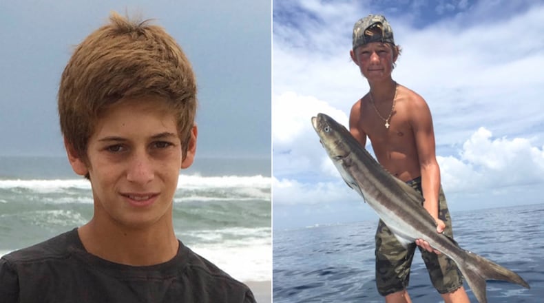 Austin Stephanos and Perry Cohen, who went missing after leaving the Jupiter Inlet in a small boat on July 24, 2015, in Jupiter, Fla.