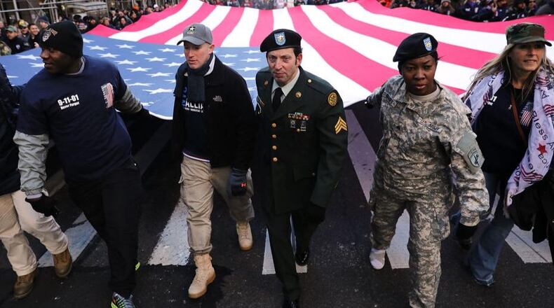 American flag.