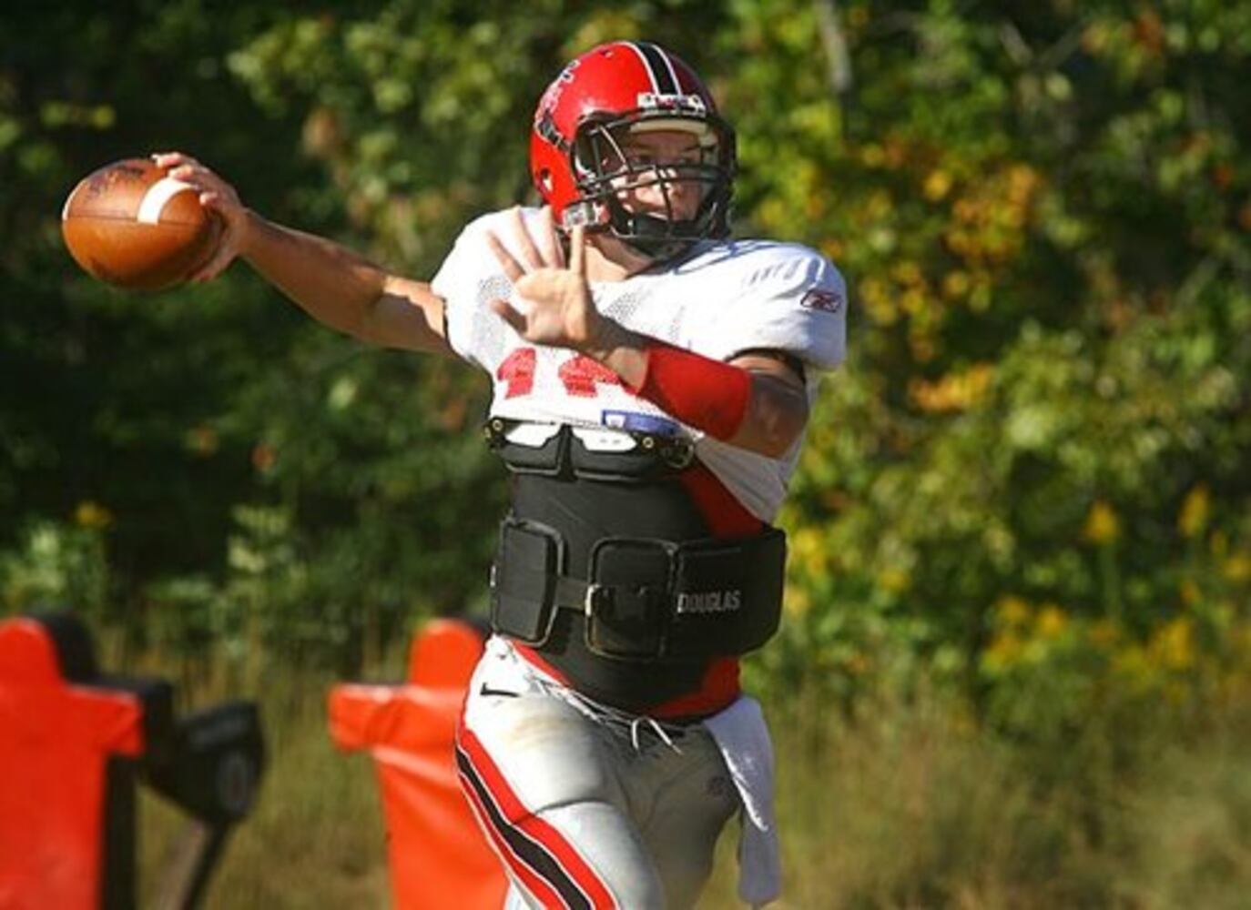 High school football: Practice at Flowery Branch