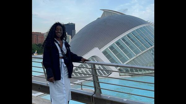 Nelrya Rainey visits the City of Arts and Sciences in Valencia, Spain during a spring break foreign study trip with Atlanta Public Schools. (Nelrya Rainey)