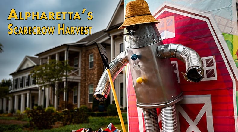 Alpharetta is encouraging schools, neighborhoods, non-profit and faith-based organizations, athletic clubs and local businesses to participate in the city’s annual Scarecrow Harvest.  (Courtesy City of Alpharetta)