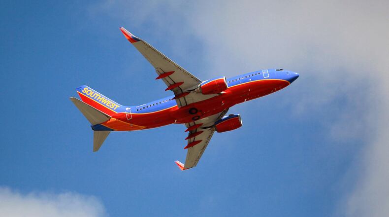 A Southwest airplane is seen taking off from the Fort Lauderdale-Hollywood International Airport on September 27, 2010 in Fort Lauderdale, Florida. (Photo by Joe Raedle/Getty Images)