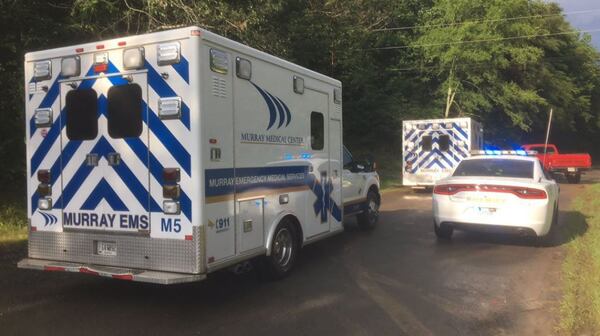 A twin-engine plane crashed July 1 on Piney Hill Road in Murray County, killing all four people aboard. (Credit: Channel 2 Action News)