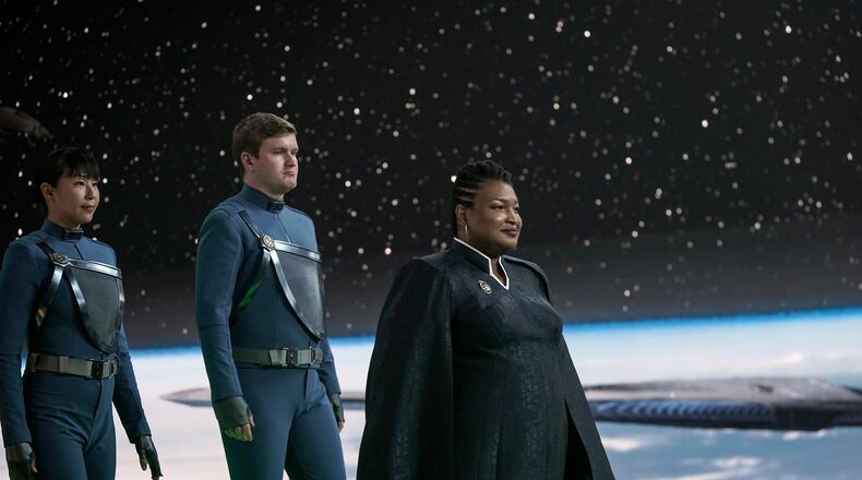 Stacey Abrams as United Earth president in the series "Star Trek: Discovery." Marni Grossman/Paramount Plus/CBS