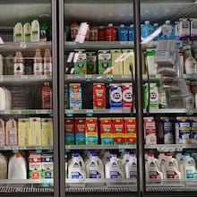Dairy products, which are covered by the USDA Supplemental Nutrition Assistance Program, are displayed for sale at a grocery store Friday, Oct. 31, 2025, in Nashville, Tenn. (George Walker IV/AP)