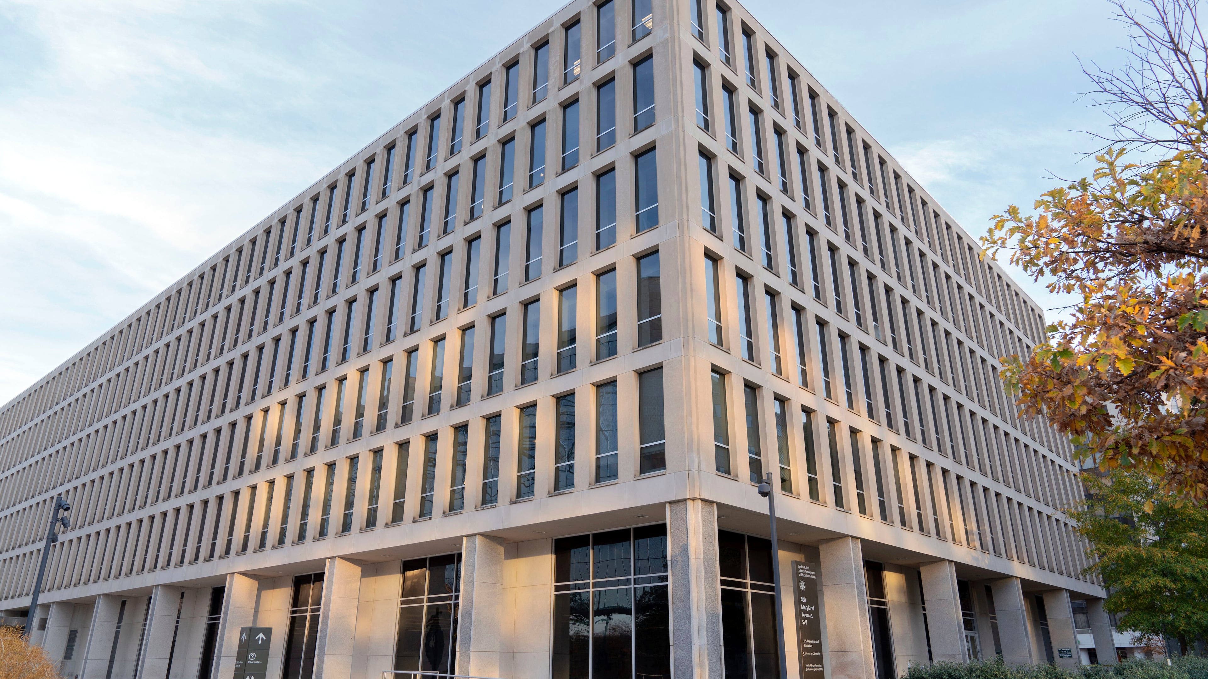 FILE - The U.S. Department of Education building is seen in Washington, Nov. 18, 2024. (AP Photo/Jose Luis Magana, file)