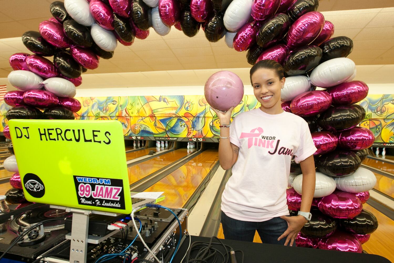99Jamz Bowling For Breast Cancer at Sparez Bowling