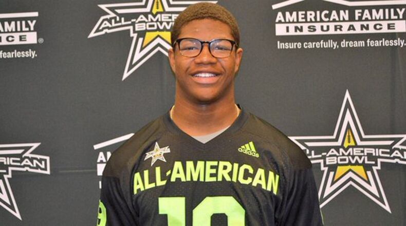 Chris Hinton, a defensive end from Greater Atlanta Christian, is one of 11 players from Georgia participating in the U.S. Army All-American game on Saturday in San Antonio. Hinton has signed with Michigan.