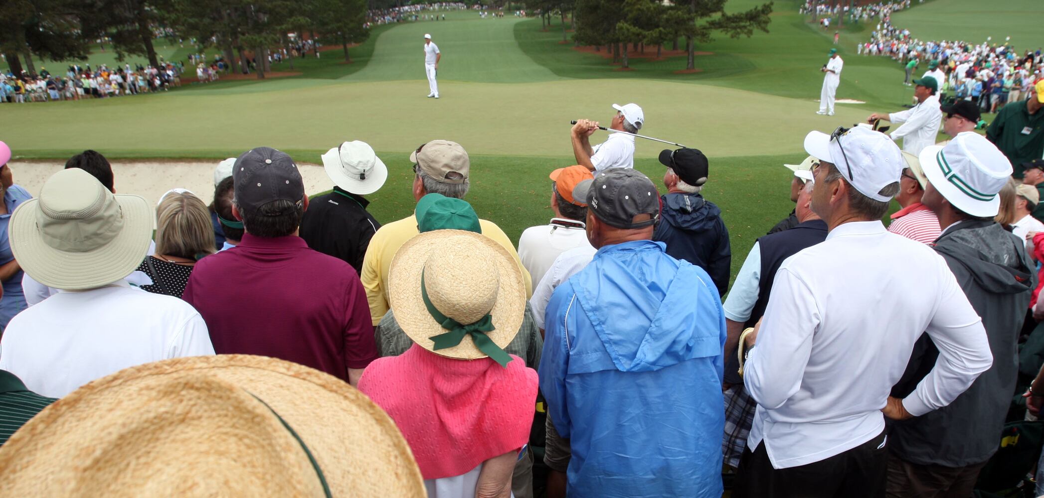 The scene at the Masters, April 12