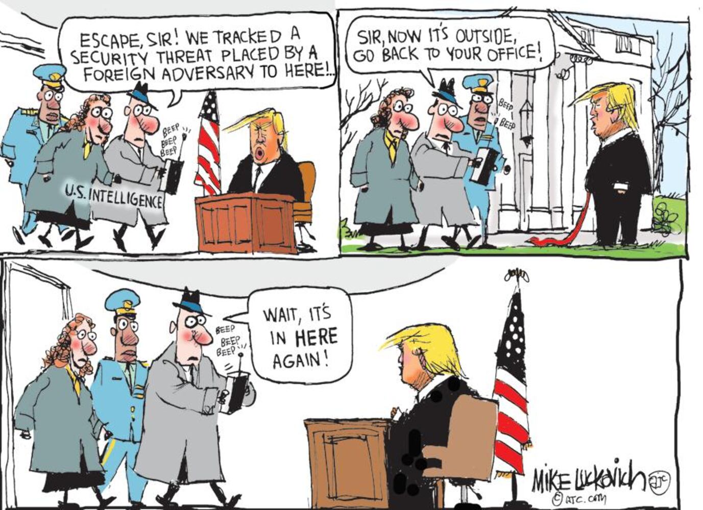 Mike Luckovich finishes his Round File for January 2019
