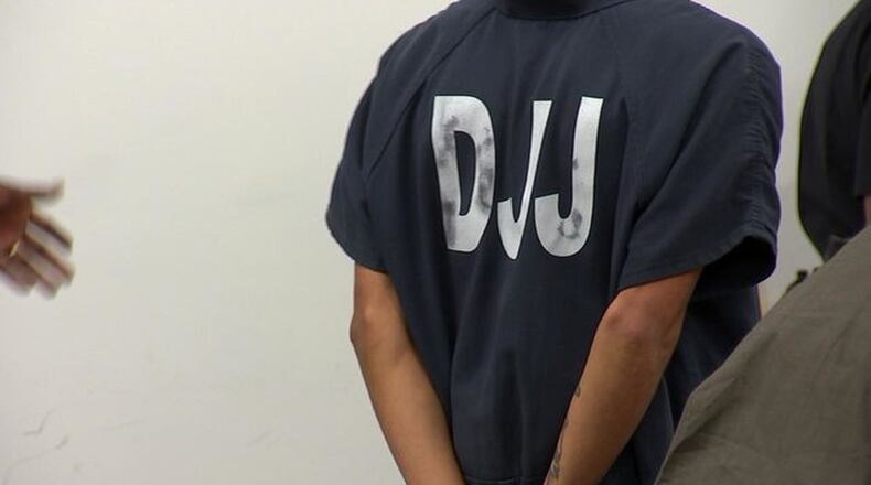 A detainee at a Georgia youth detention center. (WSB-TV)
