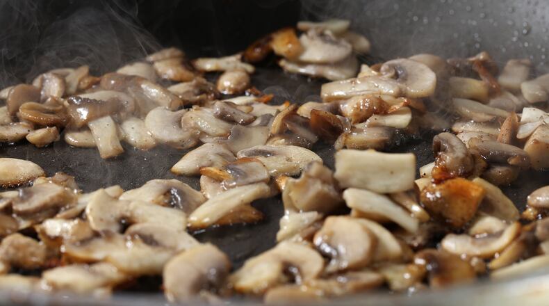 Once you add the ‘shrooms to the pan, don’t touch them until they begin to brown. (Abel Uribe/Chicago Tribune/TNS)