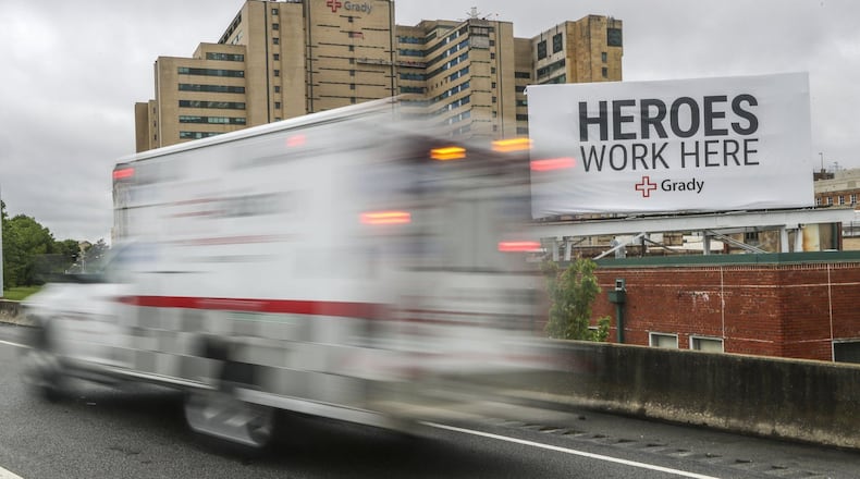 Grady Memorial Hospital has asked for $158 million in COVID-19 relief funds that the state received from the federal government. The hospital would use the money to increase bed space.