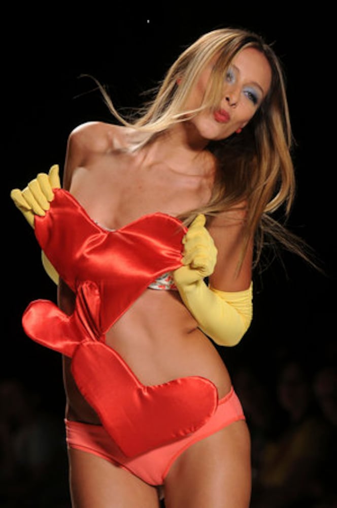Models walk the runway for the Colombia Moda fashion show