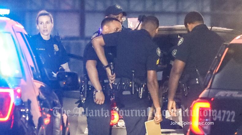 Police shut down I-85 North to investigate a shooting that injured a woman early Monday morning.