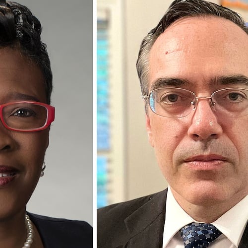 Democrats Keisha Sean Waites and Peter Hubbard are facing a runoff election this month. They are vying for a seat on the Georgia Public Service Commission. (Special to the AJC)