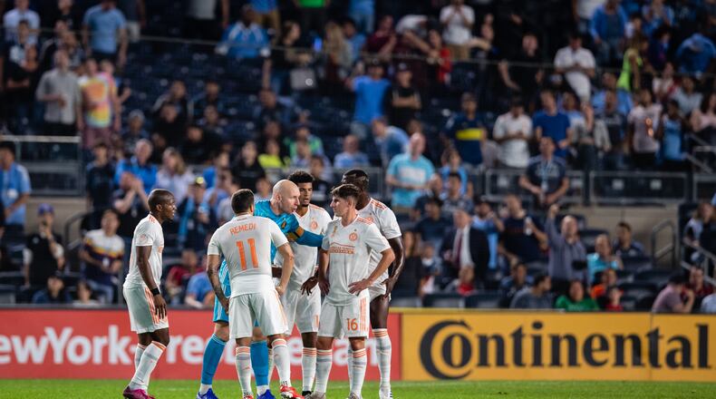 First half action at Yankee Stadium in The Bronx, New York, on Wednesday September 25, 2019. (Photo by Jacob Gonzalez/Atlanta United)