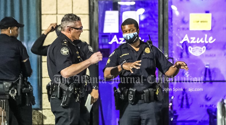 Investigators were called to investigate a shooting at the Azule Restaurant and Lounge on Piedmont Avenue early Monday morning and found a man dead in a bathroom.