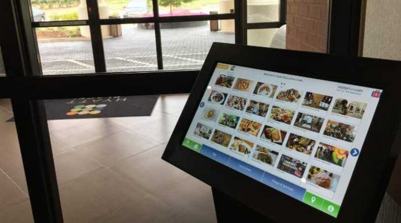 They are digital information kiosks that allow visitors to check out things to do, eat, buy and see in Johns Creek.
