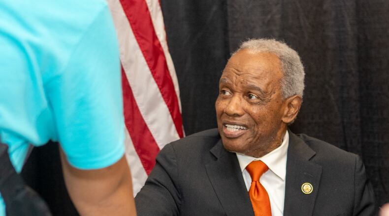 U.S. Rep. David Scott died overnight at the age of 80. (Jenni Girtman for the AJC 2025)