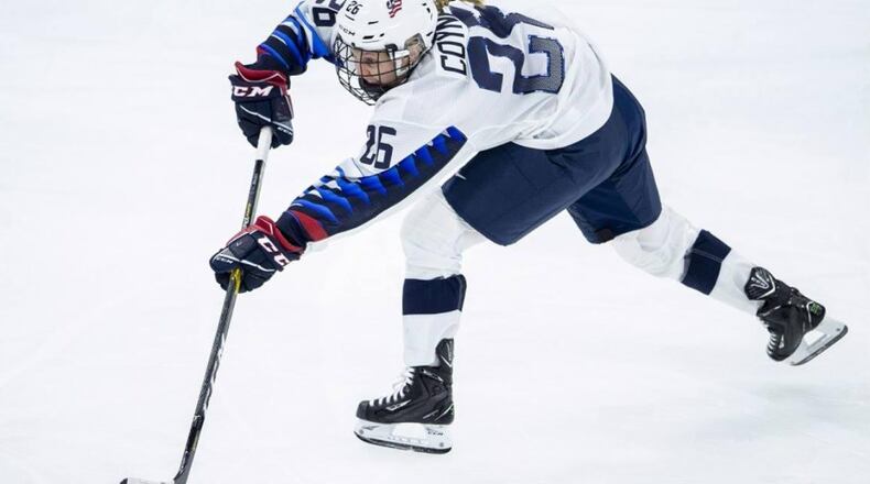 Kendall Coyne Schofield made history Friday night by becoming the first woman to compete in an NHL All-Star skills competition.